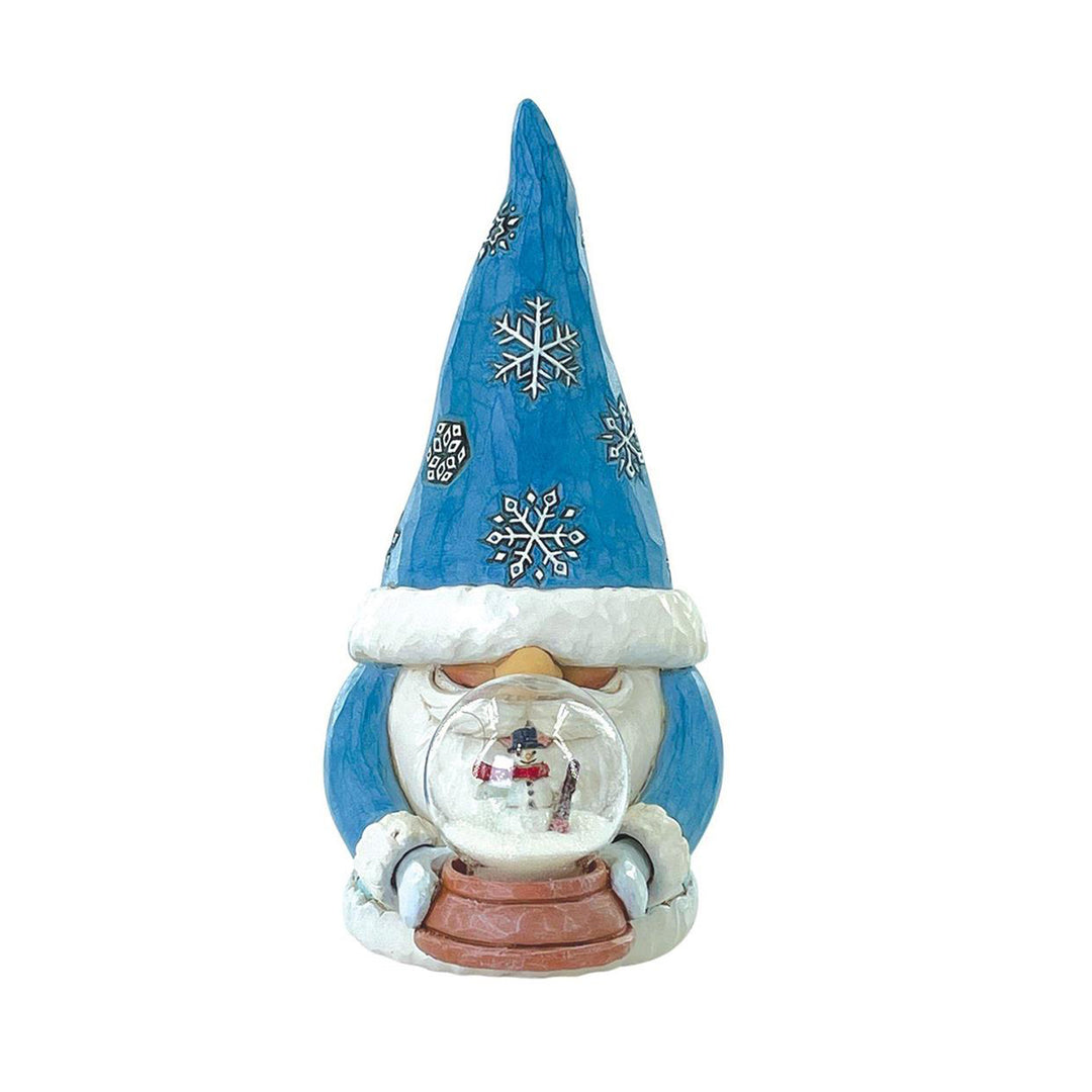 Jim Shore Heartwood Creek: Gnome with Mini Globe Figurine sparkle-castle