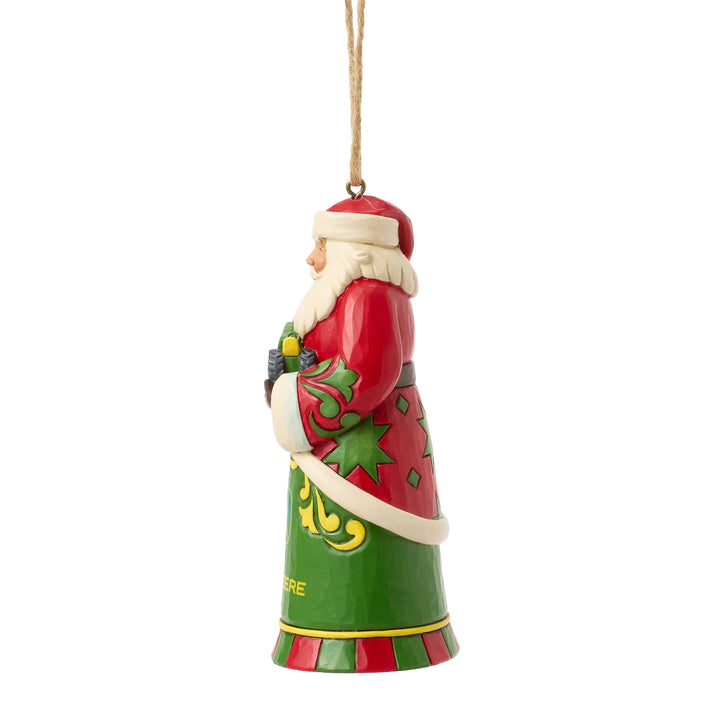 Jim Shore John Deere: Santa with Tractor Hanging Ornament sparkle-castle