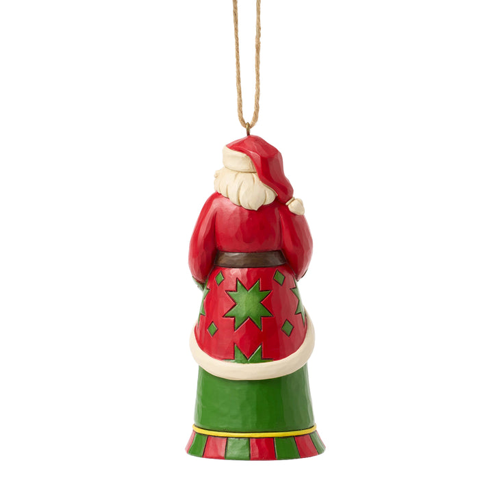 Jim Shore John Deere: Santa with Tractor Hanging Ornament sparkle-castle