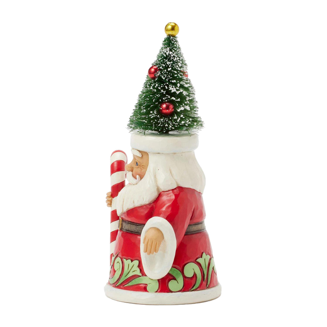 Jim Shore Heartwood Creek: Pint Sized Santa With Sisal Tree Hat Figurine sparkle-castle