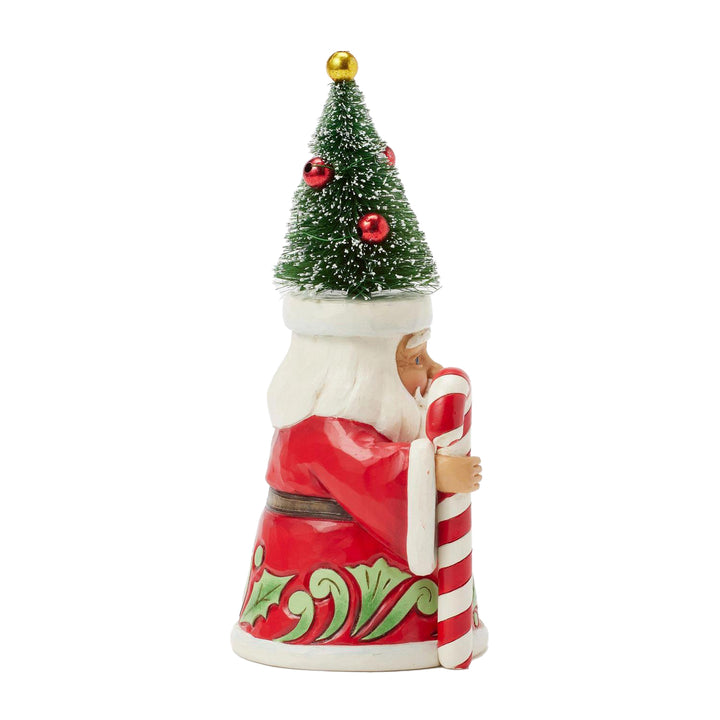 Jim Shore Heartwood Creek: Pint Sized Santa With Sisal Tree Hat Figurine sparkle-castle