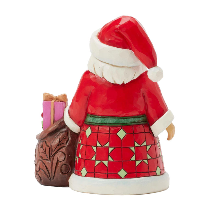 Jim Shore Heartwood Creek: Pint Sized Santa With Toy Bag Figurine sparkle-castle