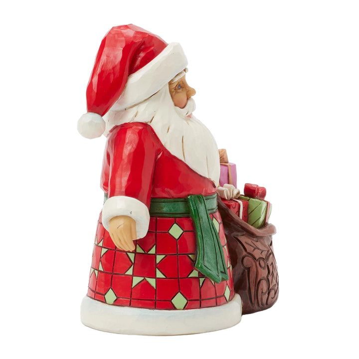 Jim Shore Heartwood Creek: Pint Sized Santa With Toy Bag Figurine sparkle-castle