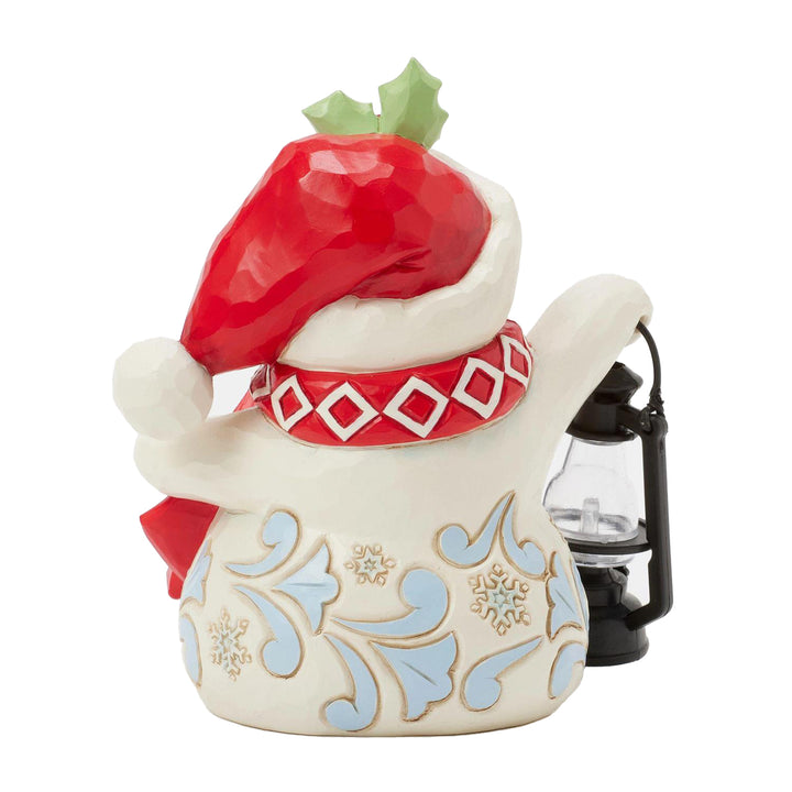 Jim Shore Heartwood Creek: Pint Sized Snowman With Lantern Figurine sparkle-castle