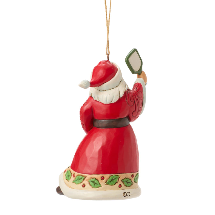 Jim Shore Heartwood Creek: Pickleball Santa Hanging Ornament sparkle-castle