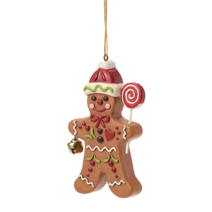 Jim Shore Heartwood Creek: 12th Annual Legend Of The Gingerbread Man Hanging Ornament sparkle-castle