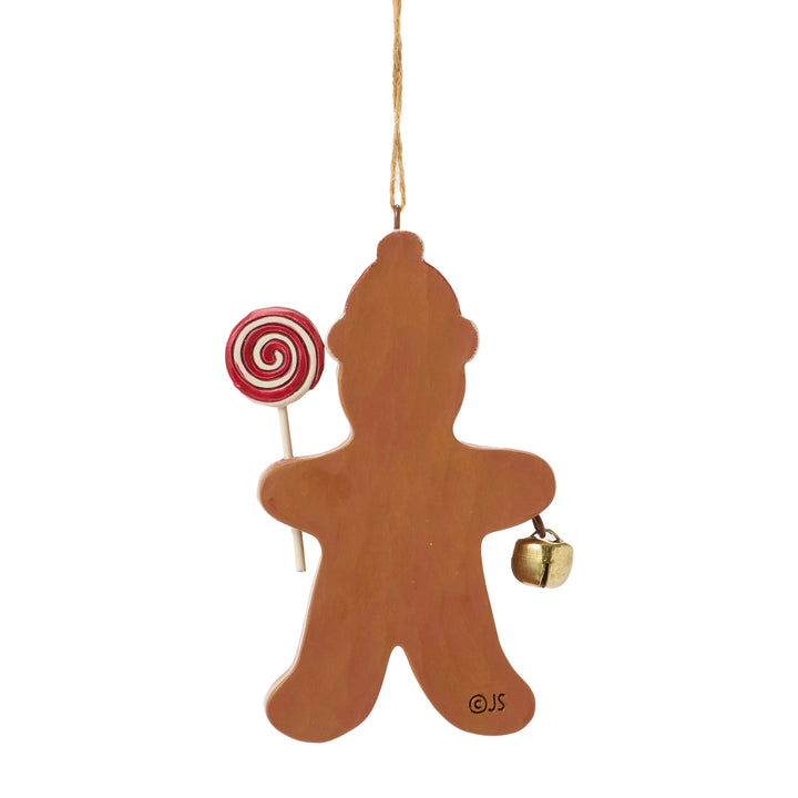 Jim Shore Heartwood Creek: 12th Annual Legend Of The Gingerbread Man Hanging Ornament sparkle-castle