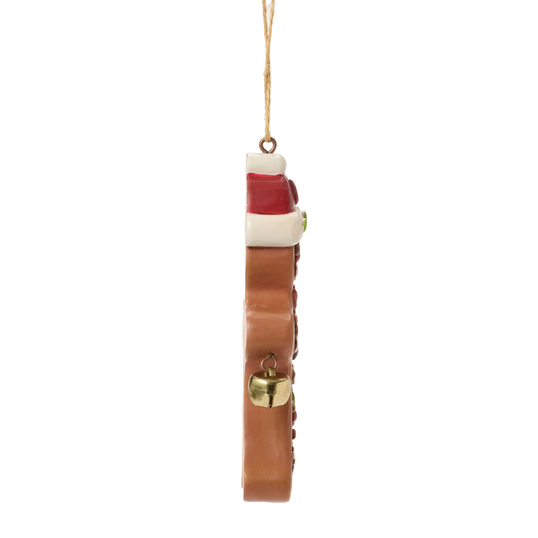 Jim Shore Heartwood Creek: 12th Annual Legend Of The Gingerbread Man Hanging Ornament sparkle-castle