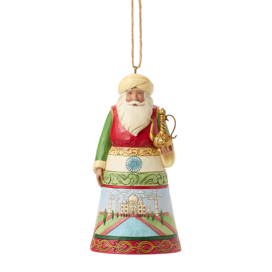 Jim Shore Heartwood Creek: India Santa Hanging Ornament sparkle-castle