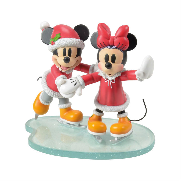 Disney Showcase: Mickey & Minnie Skating Figurine sparkle-castle
