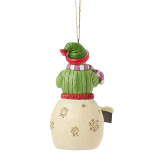 Jim Shore Hershey: Snowman with Hershey Sign Hanging Ornament sparkle-castle