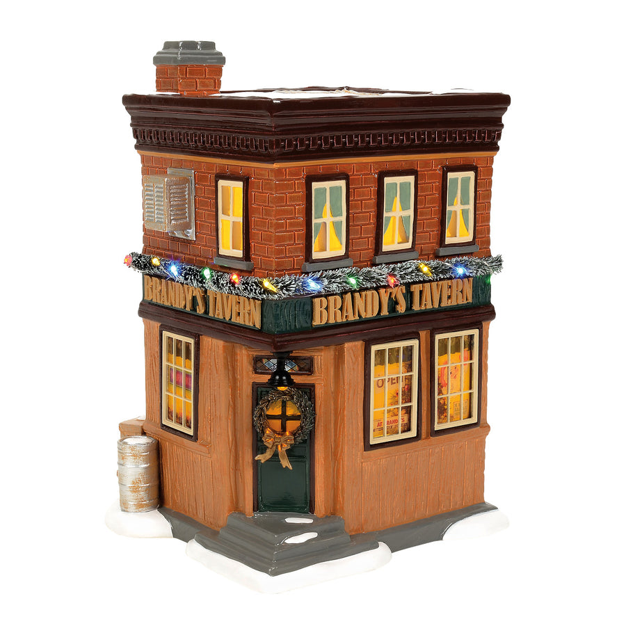 Department 56 Original Snow Village: Brandy's Tavern sparkle-castle