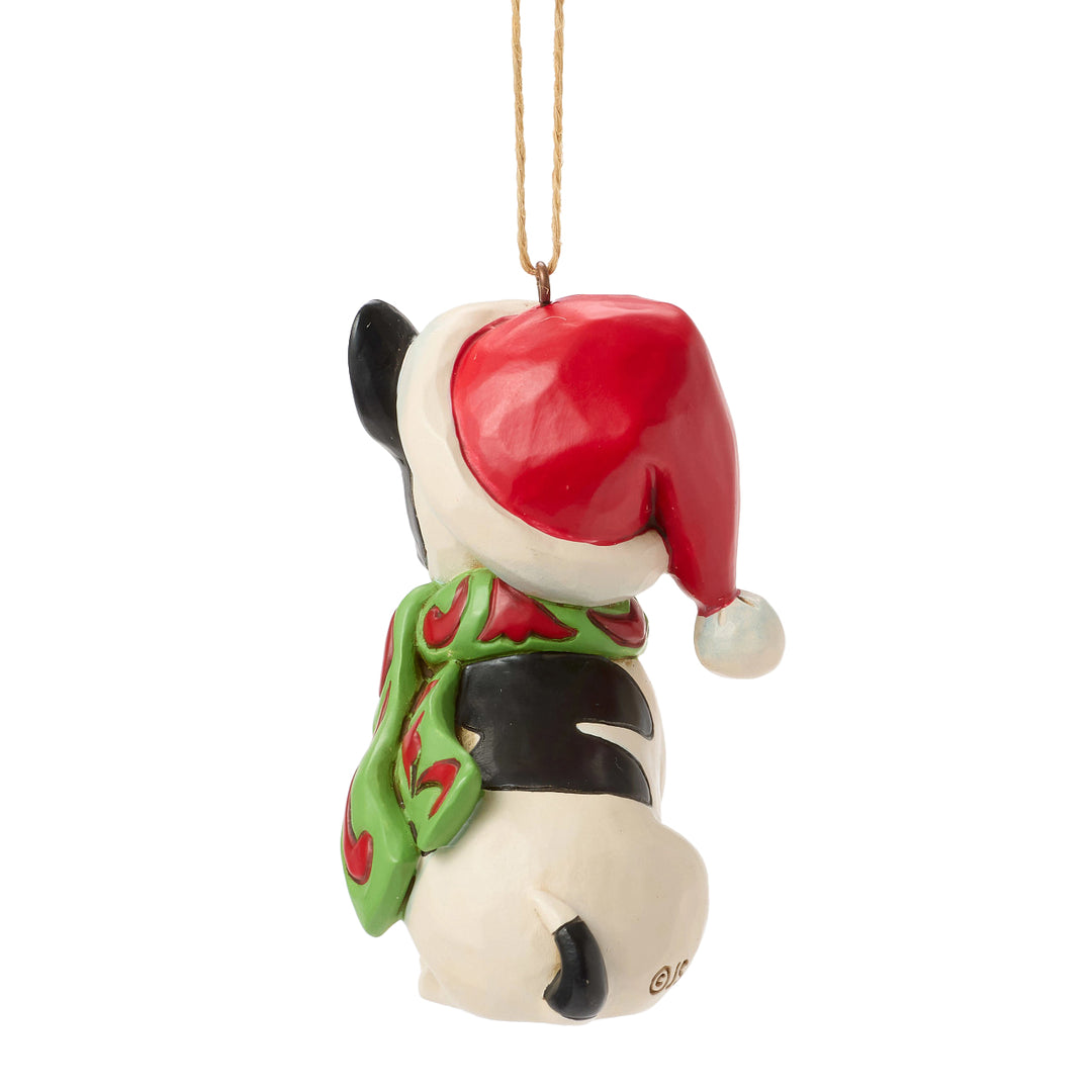 Jim Shore Heartwood Creek: Christmas Dog Frenchie Hanging Ornament sparkle-castle