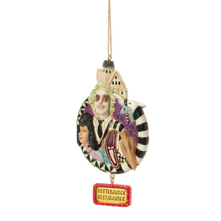 Jim Shore Beetlejuice: Beetlejuice Group Hanging Ornament sparkle-castle
