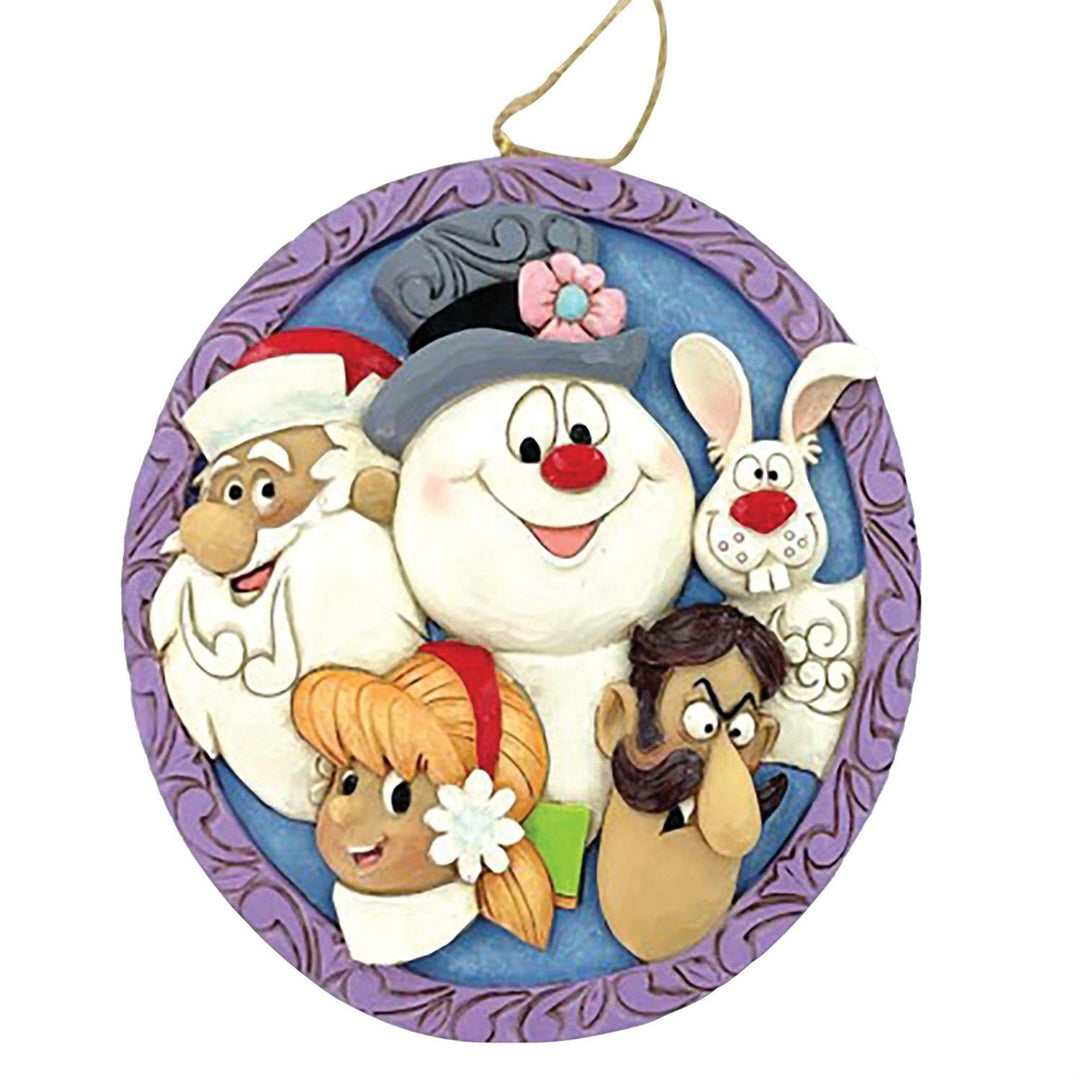 Jim Shore Frosty the Snowman: Frosty and Characters Hanging Ornament sparkle-castle