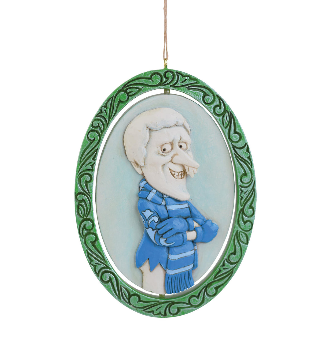 Jim Shore The Year Without A Santa Claus: Two-Sided Miser Brothers Hanging Ornament sparkle-castle