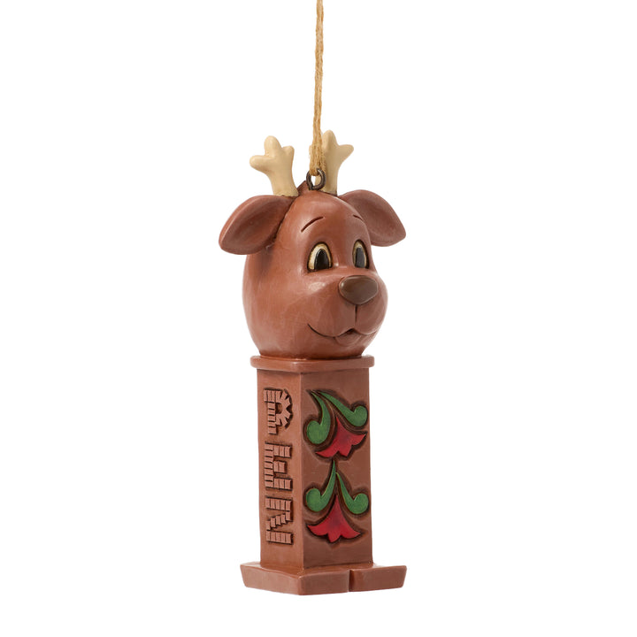 Jim Shore PEZ: Reindeer PEZ Dispenser Hanging Ornament sparkle-castle