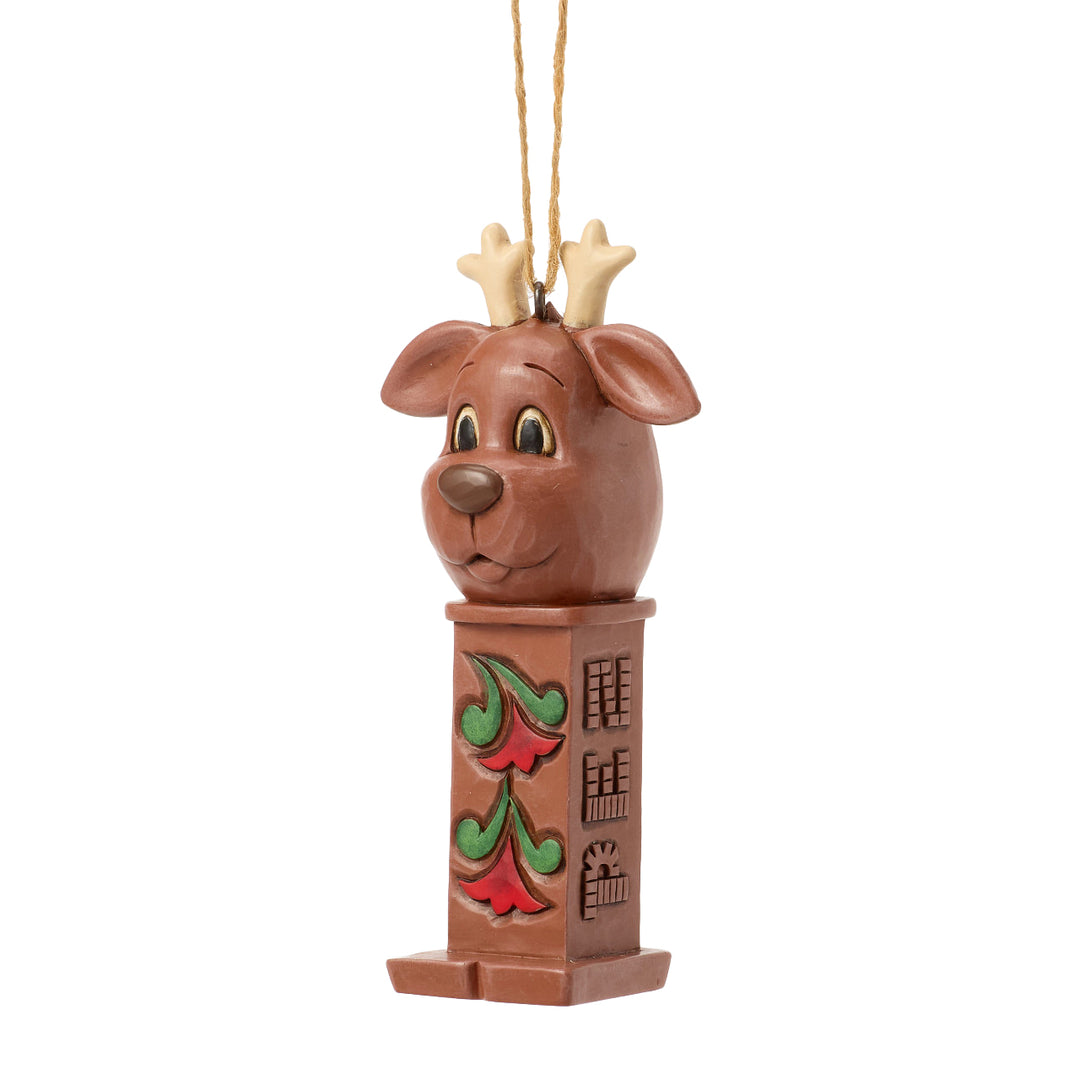 Jim Shore PEZ: Reindeer PEZ Dispenser Hanging Ornament sparkle-castle