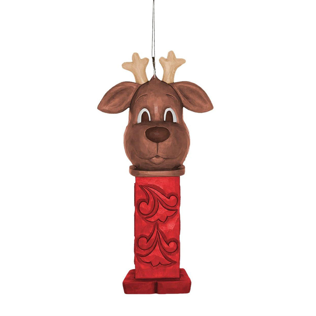 Jim Shore PEZ: Reindeer PEZ Dispenser Hanging Ornament sparkle-castle