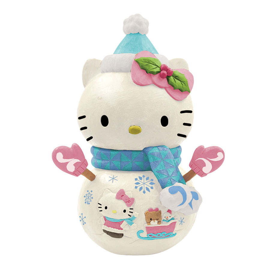 Jim Shore Sanrio: Hello Kitty Snowman Figurine sparkle-castle