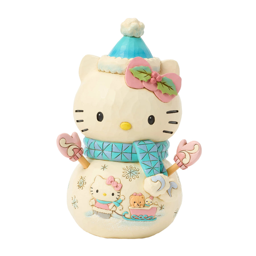 Jim Shore Sanrio: Hello Kitty Snowman Figurine sparkle-castle