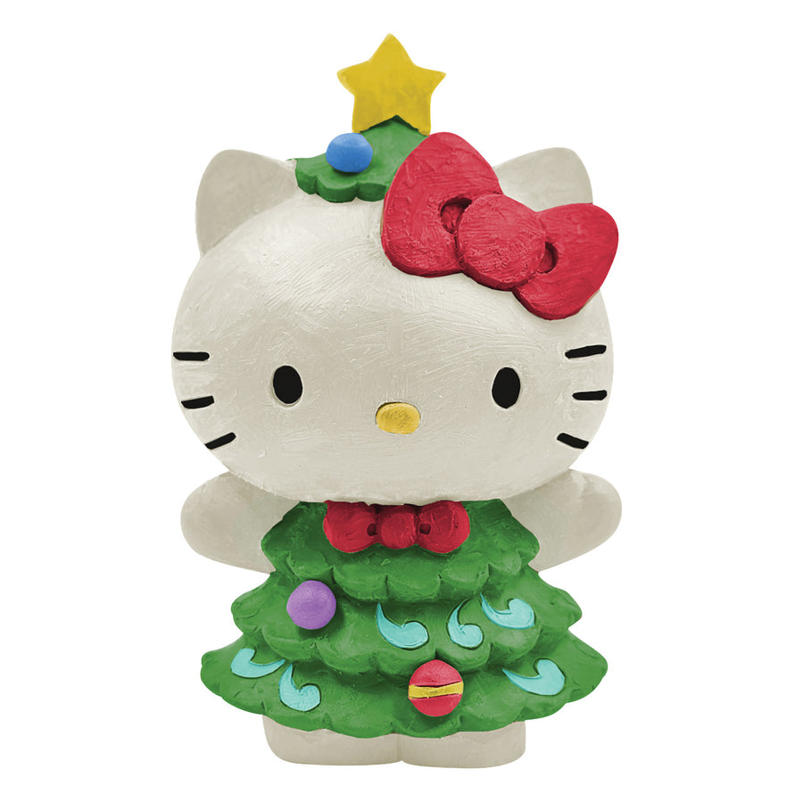 Jim Shore Sanrio: Hello Kitty Christmas Tree Miniature Figurine sparkle-castle