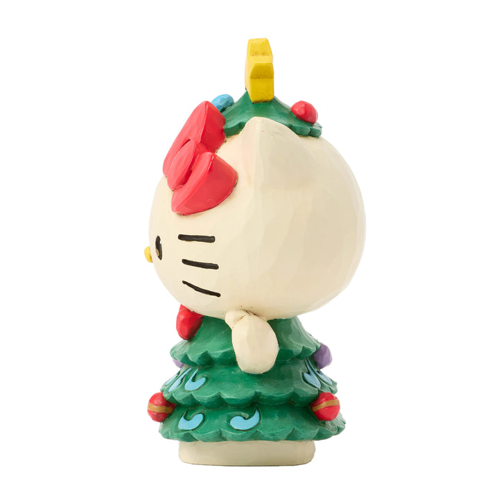 Jim Shore Sanrio: Hello Kitty Christmas Tree Miniature Figurine sparkle-castle