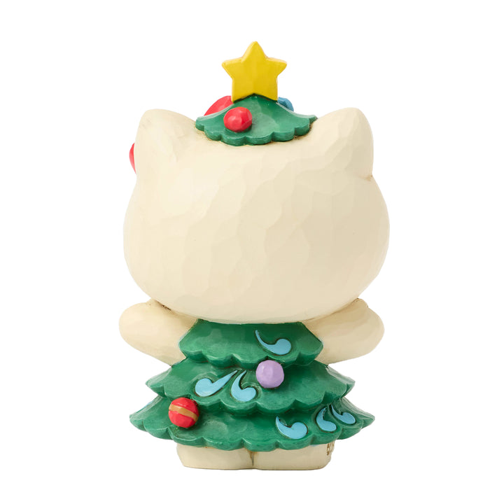 Jim Shore Sanrio: Hello Kitty Christmas Tree Miniature Figurine sparkle-castle