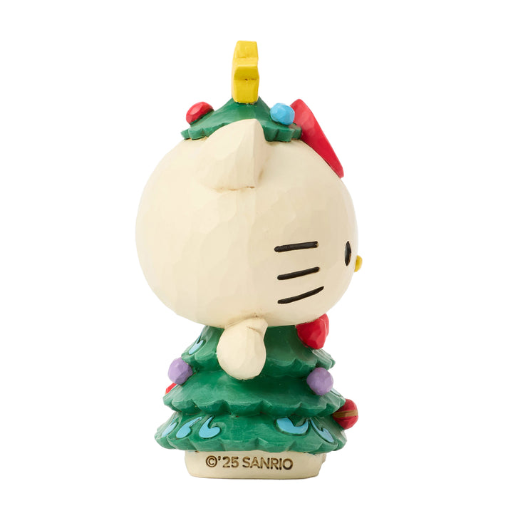 Jim Shore Sanrio: Hello Kitty Christmas Tree Miniature Figurine sparkle-castle