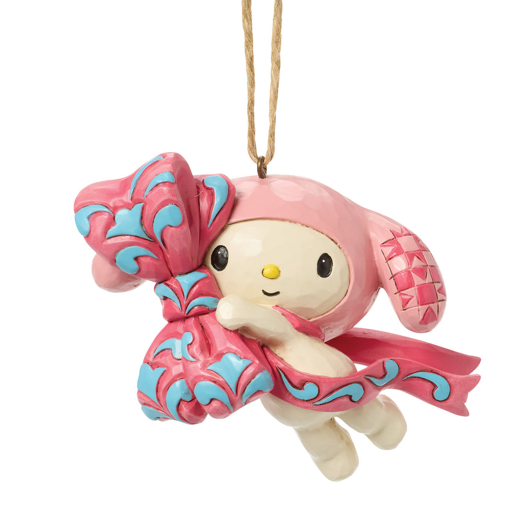 Jim Shore Sanrio: My Melody With Pink Bow Hanging Ornament sparkle-castle