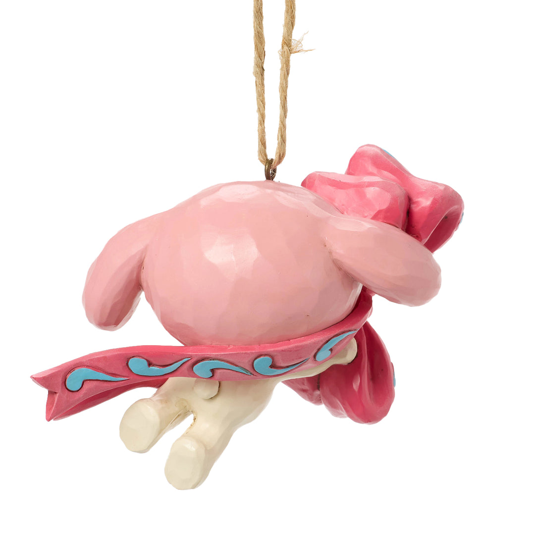 Jim Shore Sanrio: My Melody With Pink Bow Hanging Ornament sparkle-castle