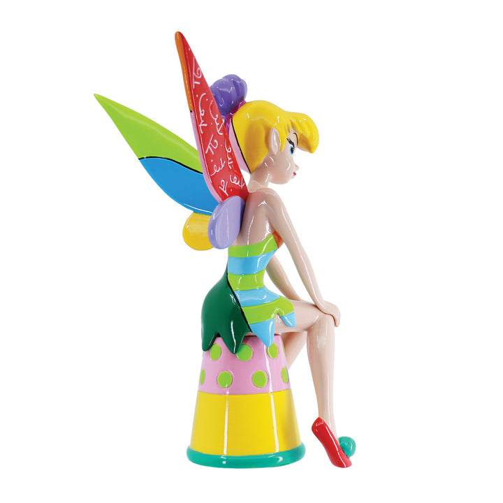 Disney Britto: Tinker Bell On Thimble Figurine sparkle-castle