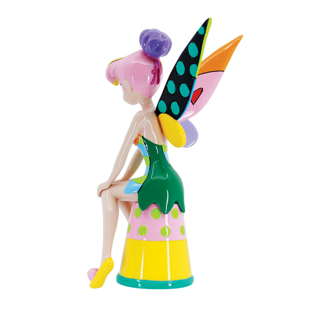 Disney Britto: Tinker Bell On Thimble Figurine sparkle-castle