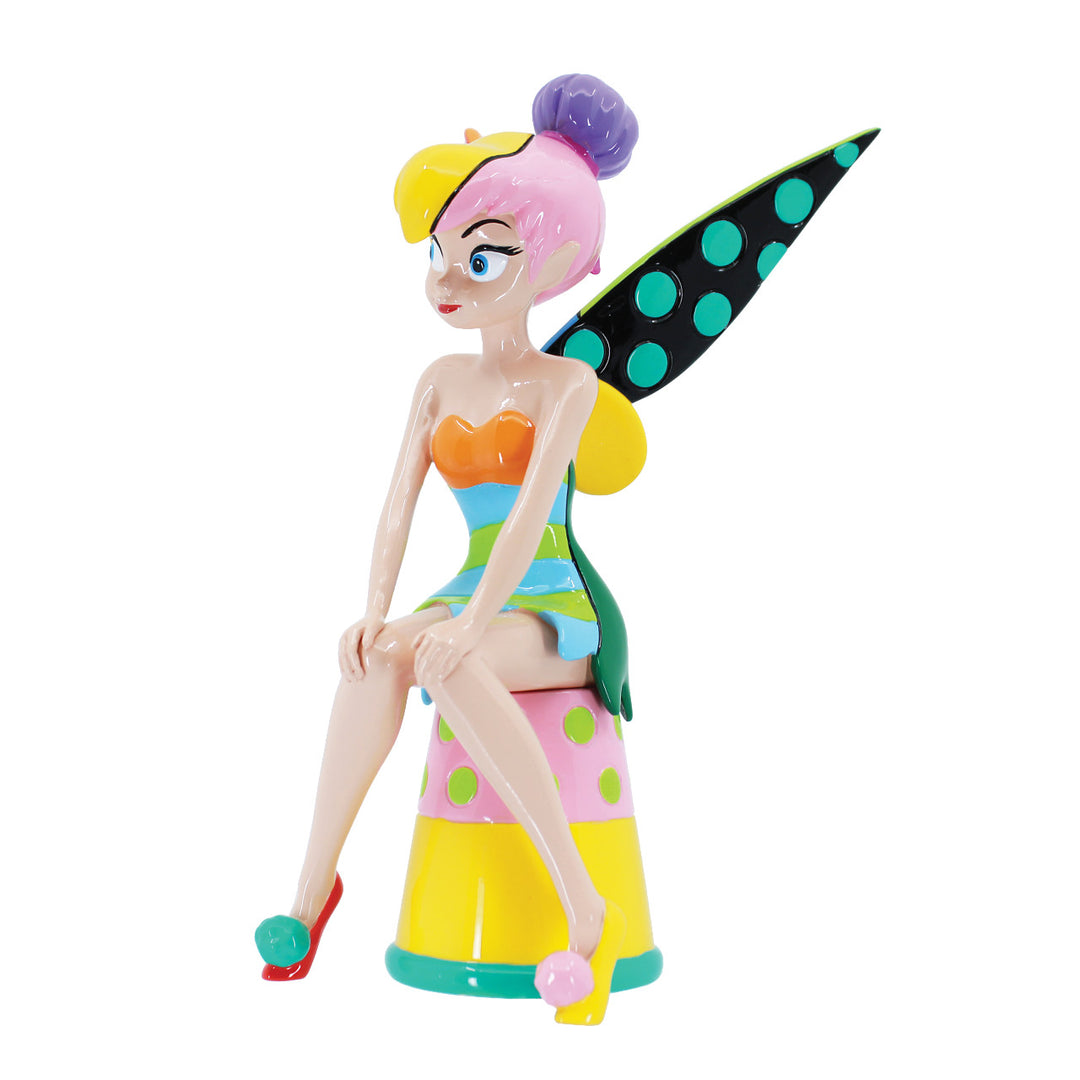 Disney Britto: Tinker Bell On Thimble Figurine sparkle-castle