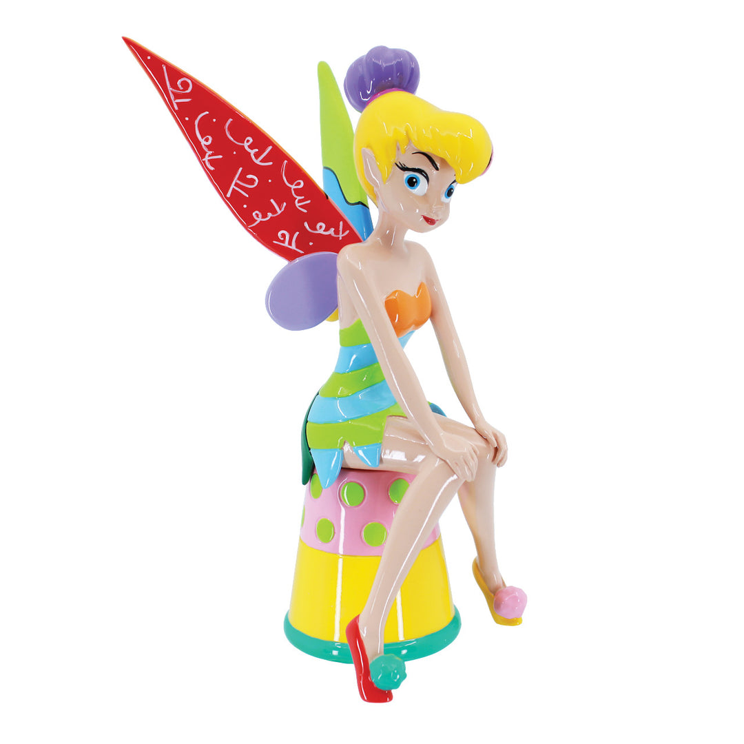 Disney Britto: Tinker Bell On Thimble Figurine sparkle-castle