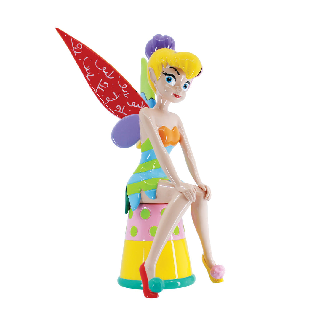 Disney Britto: Tinker Bell On Thimble Figurine sparkle-castle