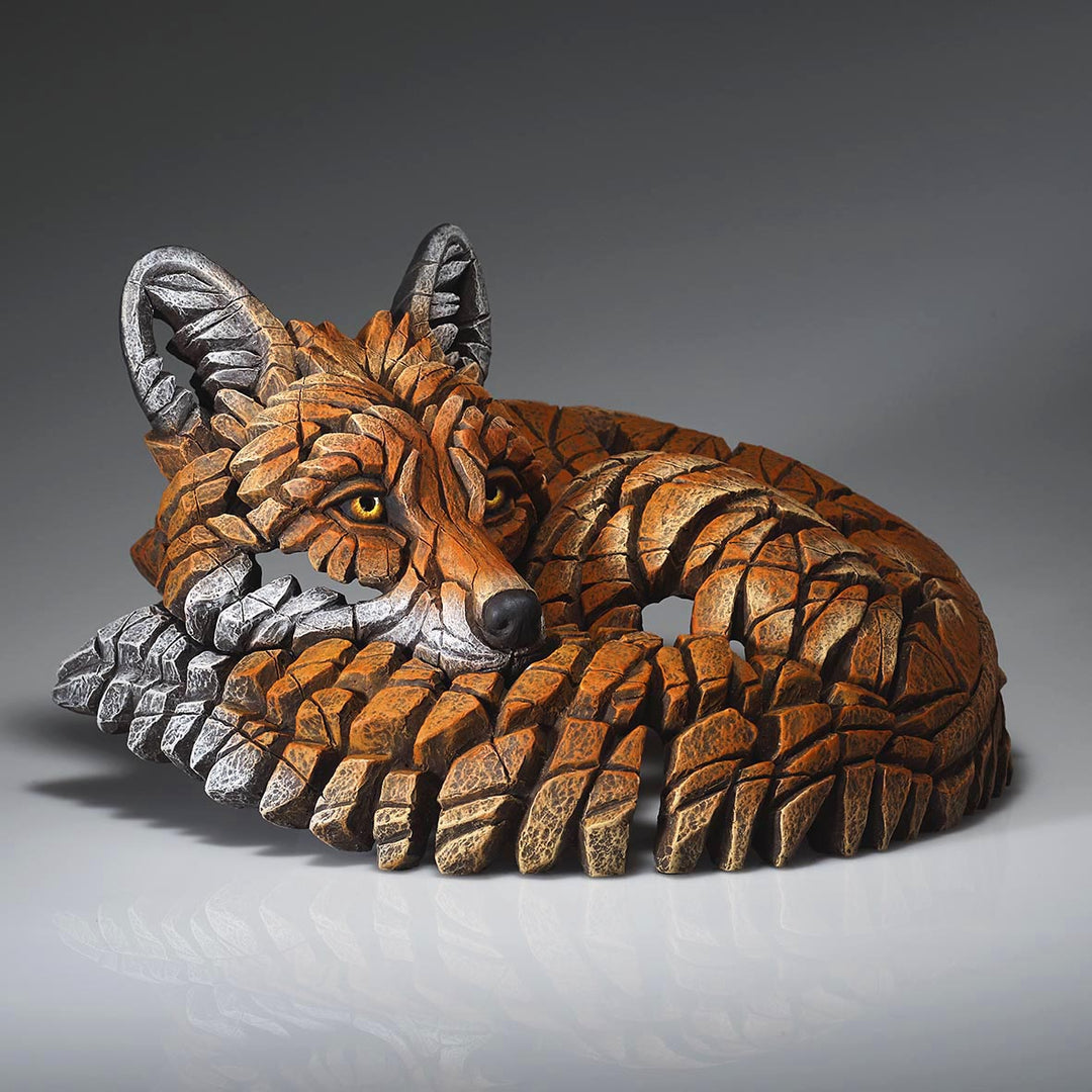 Edge Sculpture: Curled Up Fox sparkle-castle