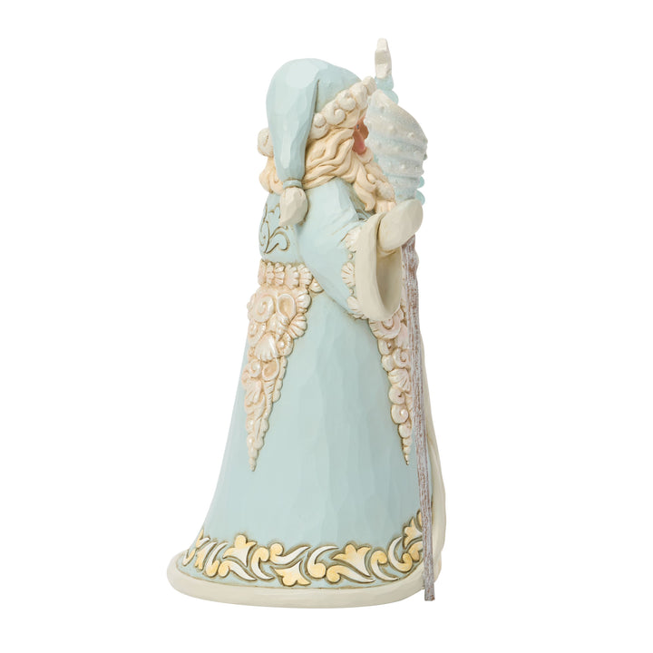 Jim Shore Heartwood Creek: Coastal Santa With Sea Glass Tree Figurine sparkle-castle