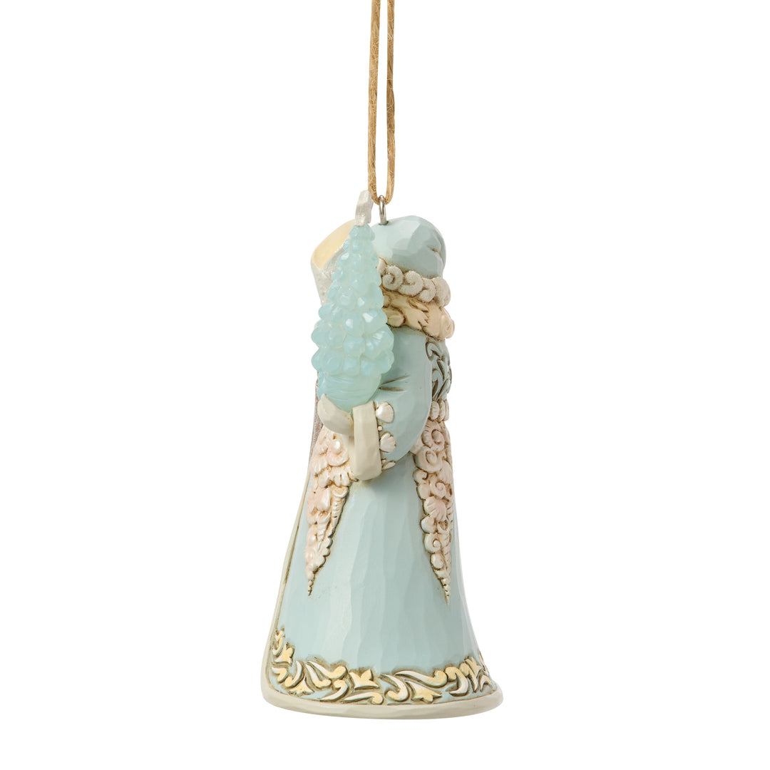 Jim Shore Heartwood Creek: Santa With Sea Glass Tree Hanging Ornament sparkle-castle