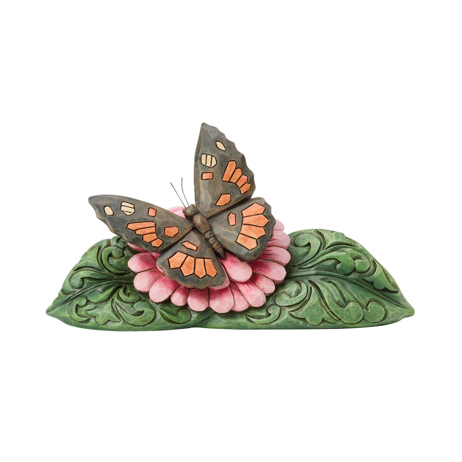 Jim Shore Heartwood Creek: Painted Lady Butterfly Mini Figurine sparkle-castle