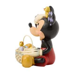 Jim Shore Disney Traditions: Mickey With Easter Basket Figurine sparkle-castle