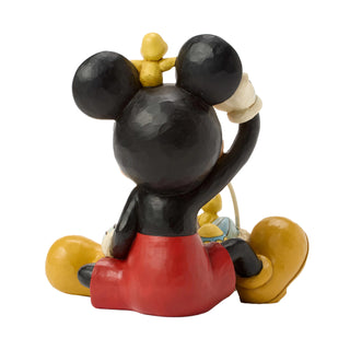 Jim Shore Disney Traditions: Mickey With Easter Basket Figurine sparkle-castle