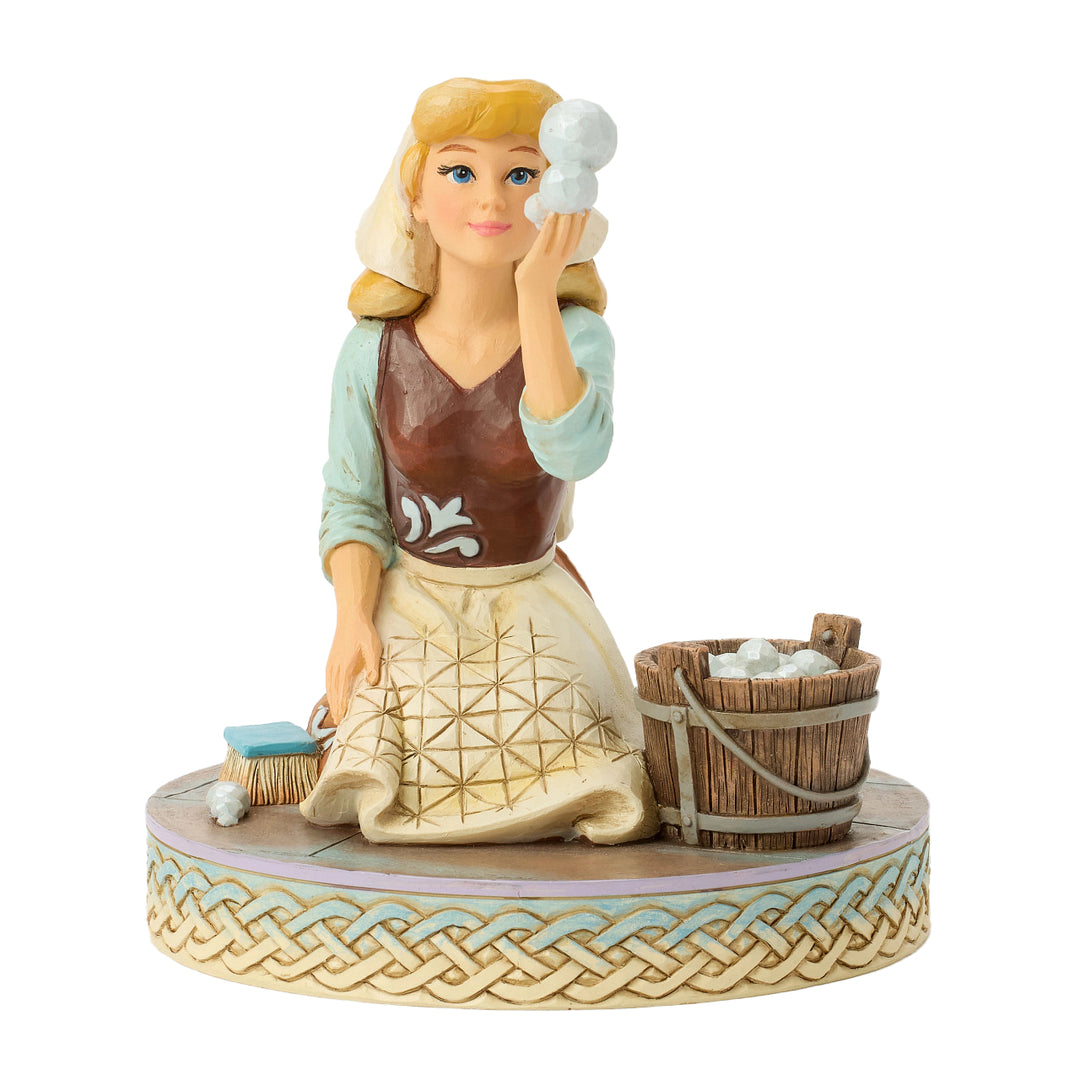 Jim Shore Disney Traditions: Cinderella With Bubbles Figurine sparkle-castle