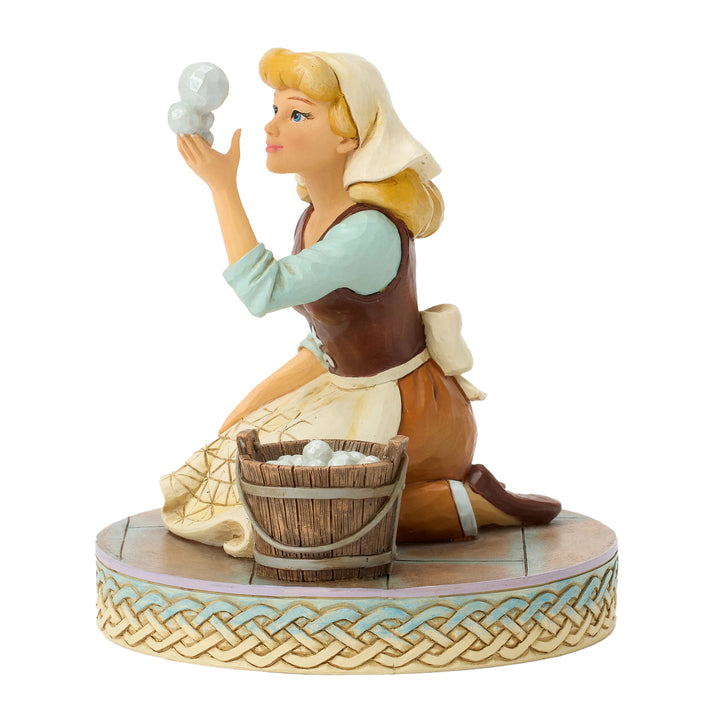 Jim Shore Disney Traditions: Cinderella With Bubbles Figurine sparkle-castle
