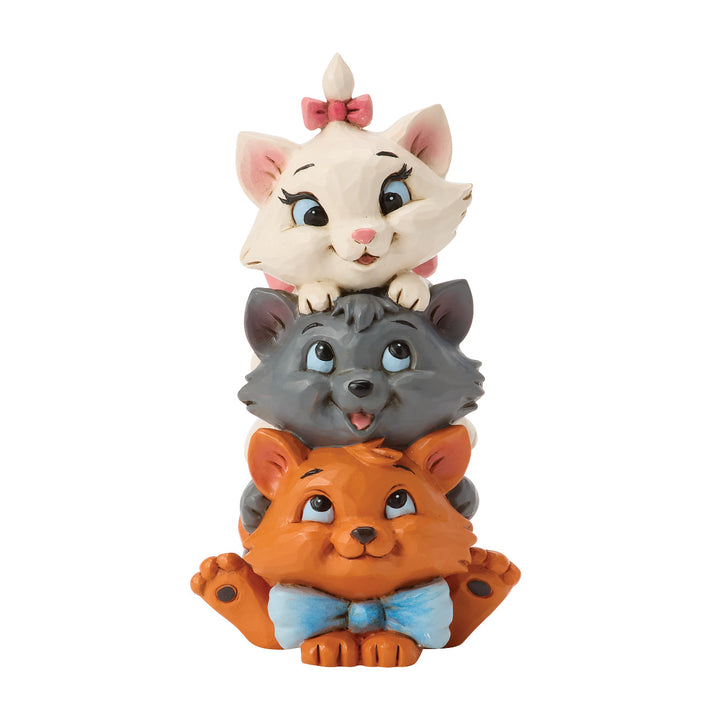 Jim Shore Disney Traditions: Stacked Aristocats Miniature Figurine sparkle-castle