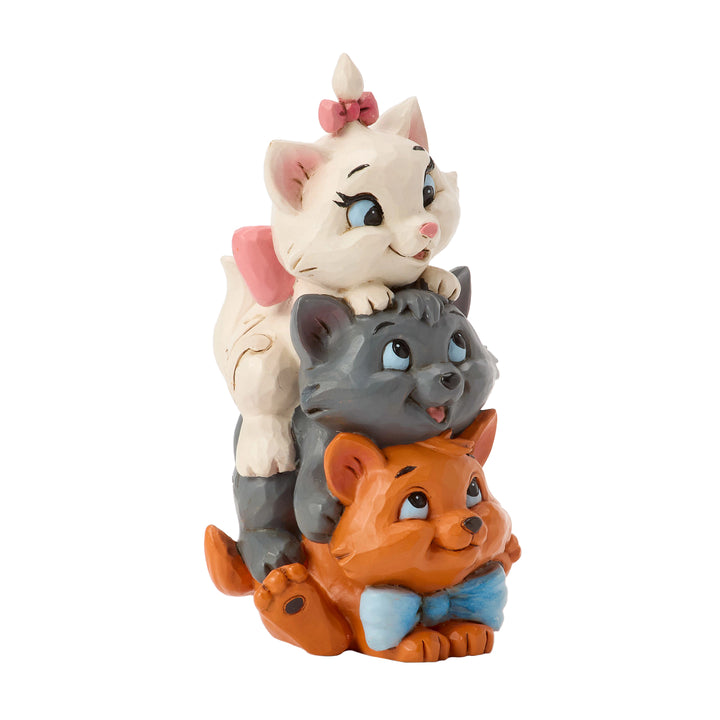 Jim Shore Disney Traditions: Stacked Aristocats Miniature Figurine sparkle-castle