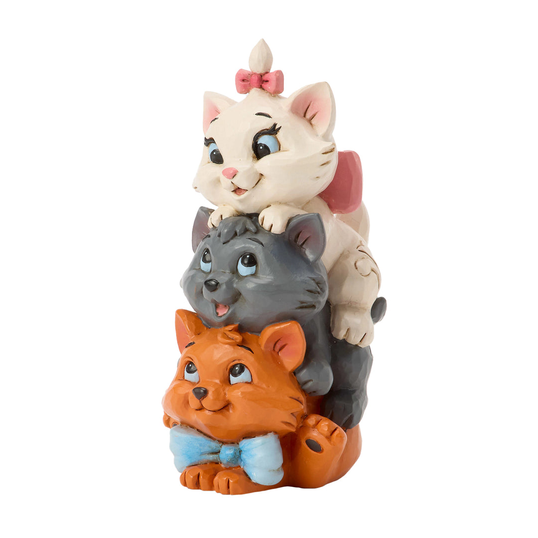 Jim Shore Disney Traditions: Stacked Aristocats Miniature Figurine sparkle-castle