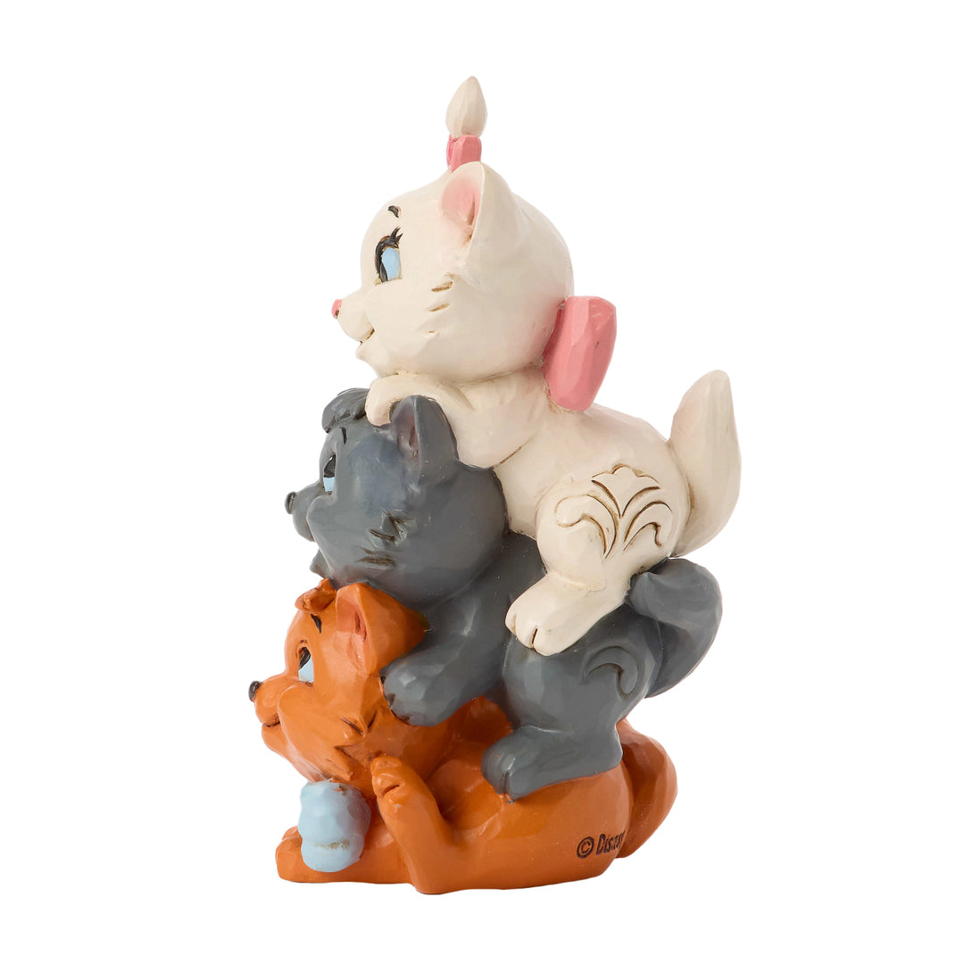 Jim Shore Disney Traditions: Stacked Aristocats Miniature Figurine sparkle-castle