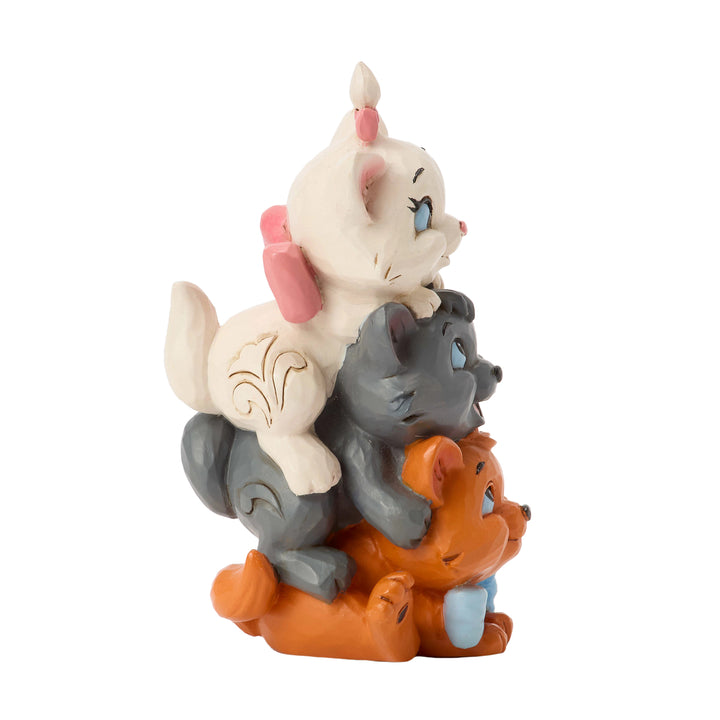 Jim Shore Disney Traditions: Stacked Aristocats Miniature Figurine sparkle-castle