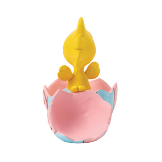 Jim Shore Peanuts: Woodstock Popping Out Of Easter Egg Miniature Figurine sparkle-castle